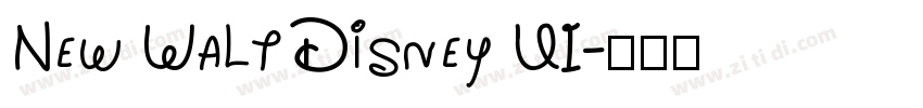New Walt Disney UI字体转换